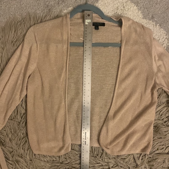 Banana Republic cream colored linen open cardigan - Picture 4 of 4